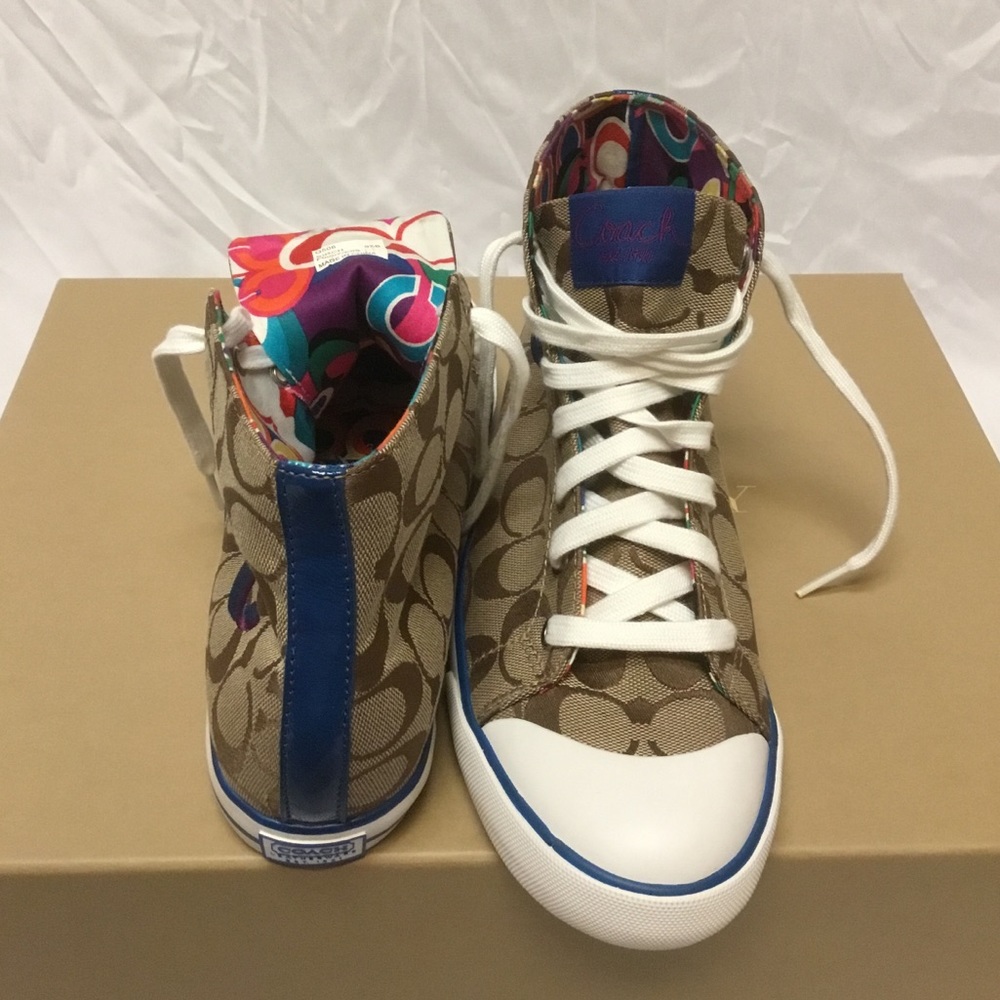 🌺OFFERS?🌺Coach Birch Embroidery HighTop Sneakers